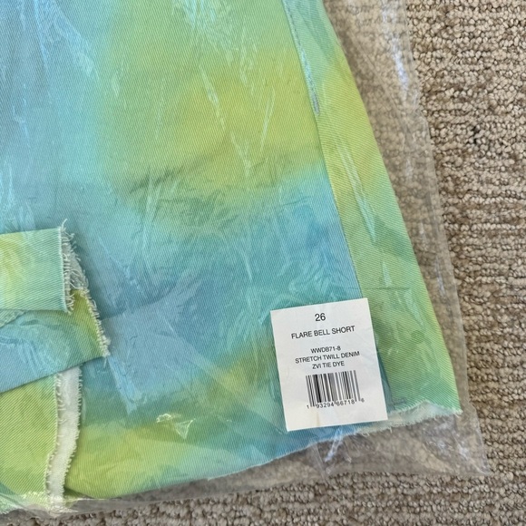 NWT Revolve WeWoreWhat Tie Dye Flare Bell Shorts - Picture 4 of 5